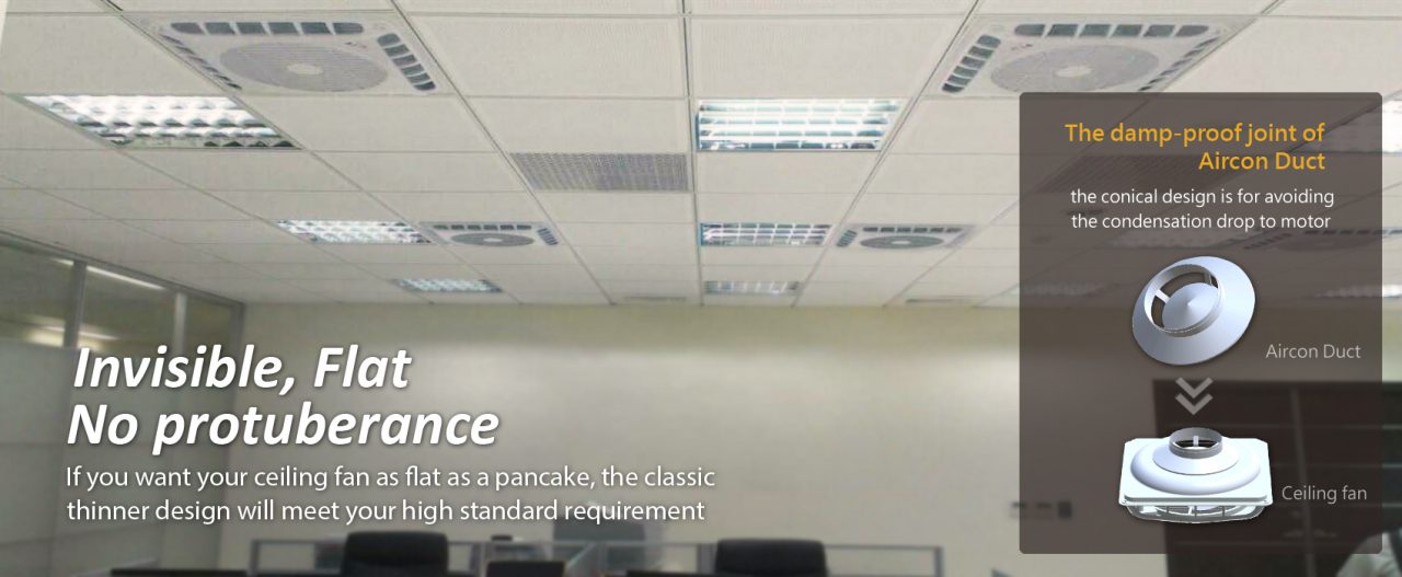 Perfect Match, Invisible Blade Ceiling Fan with Aircon WL4 series